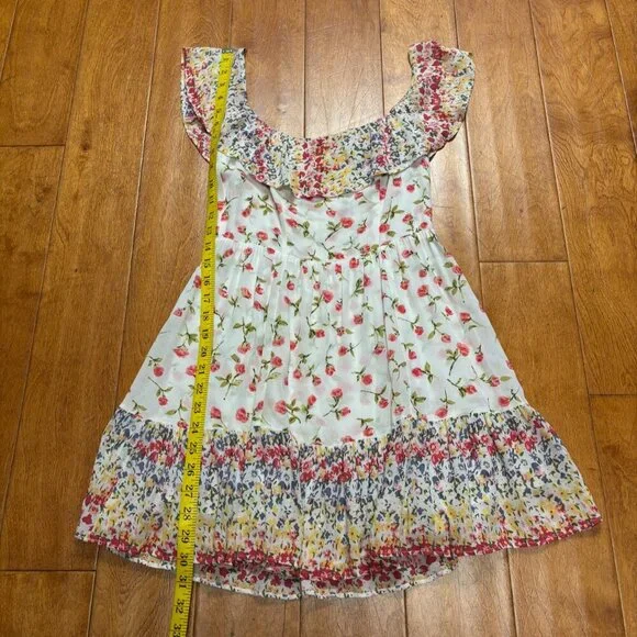 Reformation Womens Floral Dress Size 6 Mini Fairy Feminine Flowy Spring Party - Picture 11 of 14